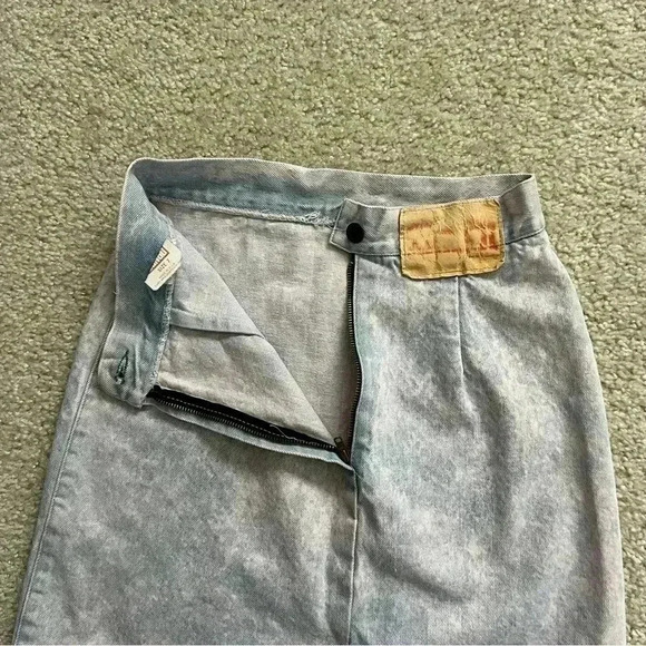 Bongo Vintage 90’s Gene Motesano Jean Skirt Pink Wash Women’s Size 7 Style 17302 - Picture 9 of 12